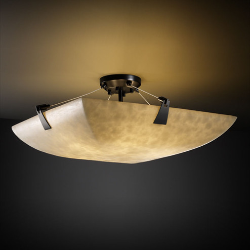 Clouds Six Light Semi-Flush Mount in Matte Black (102|CLD963225MBLK)