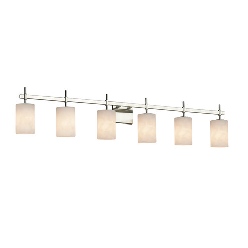 Clouds Six Light Bath Bar in Brushed Nickel (102|CLD841610NCKL)