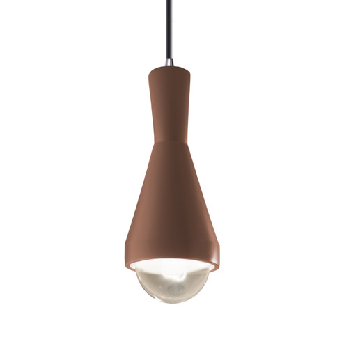 Radiance One Light Pendant in Canyon Clay (102|CER6520CLAYCROMBKCD)