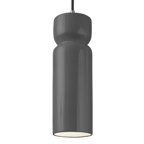 Radiance LED Pendant in Gloss Grey (102|CER6510GRYMBLKBKCDLED1700)