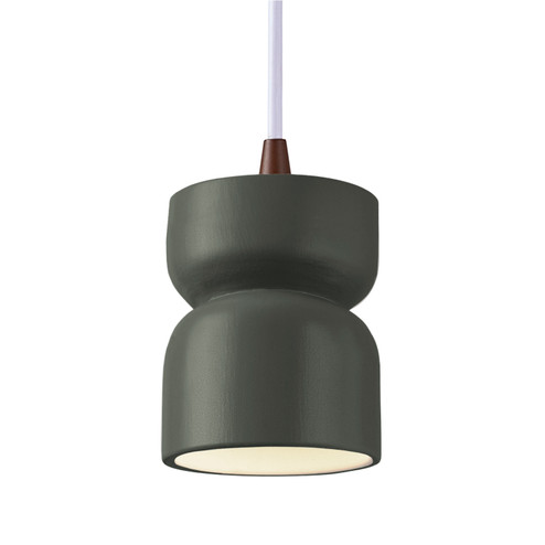 Radiance One Light Pendant in Pewter Green (102|CER6500PWGNDBRZWTCD)