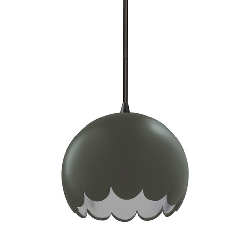Radiance One Light Pendant in Pewter Green (102|CER6470PWGNMBLKBKCD)