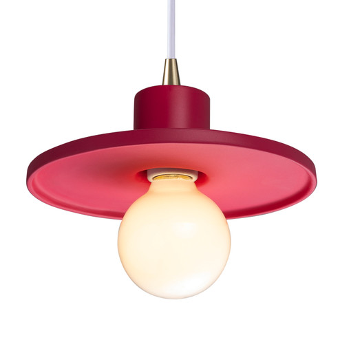 Radiance One Light Pendant in Cerise (102|CER6325CRSEABRSWTCD)