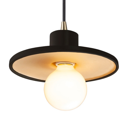 Radiance One Light Pendant in Carbon Matte Black with Champagne Gold (102|CER6325CBGDABRSBKCD)