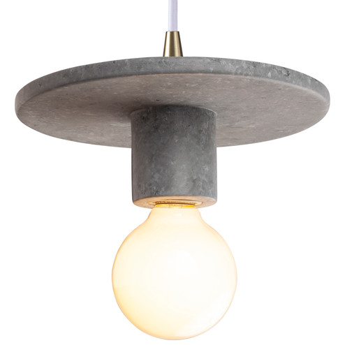 Radiance One Light Pendant in Concrete (102|CER6320CONCABRSWTCD)