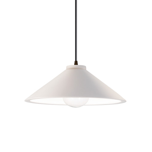 Radiance One Light Pendant in Bisque (102|CER6240BISDBRZBKCD)