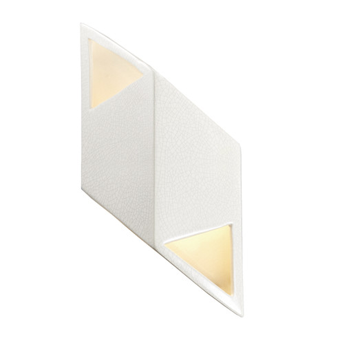 Ambiance Wall Sconce in White Crackle w/ Ink w/ White Crackle w/ No Ink (102|CER5835CRNI)