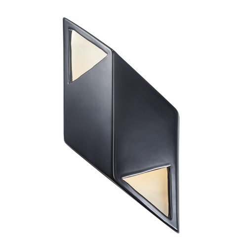 Ambiance Wall Sconce in Gloss Black w/Matte White (102|CER5835BKMT)