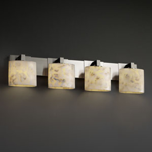 Alabaster Rocks Four Light Bath Bar in Matte Black (102|ALR892430MBLK)