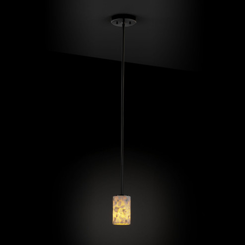 Alabaster Rocks One Light Pendant in Matte Black (102|ALR881510MBLKRIGID)