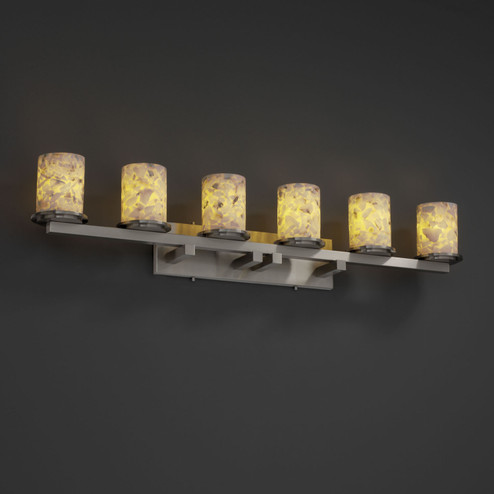 Alabaster Rocks LED Bath Bar in Brushed Nickel (102|ALR878610NCKLLED64200)