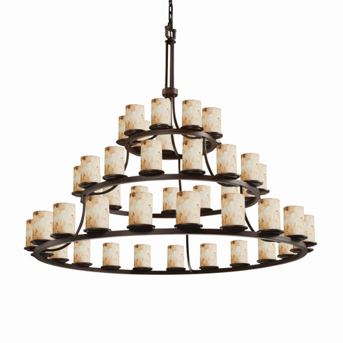 Alabaster Rocks LED Chandelier in Dark Bronze (102|ALR871410DBRZLED4531500)