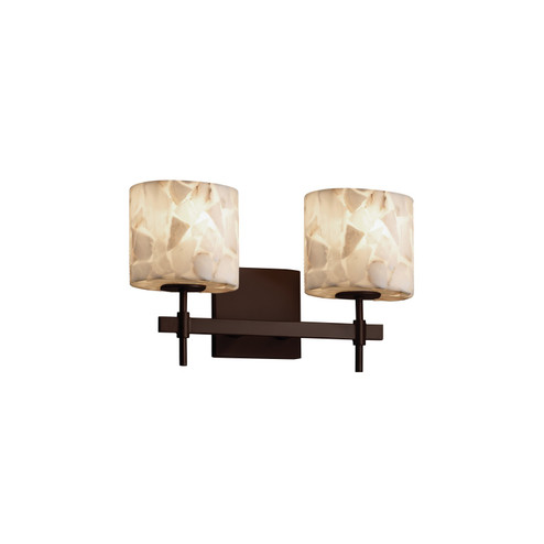 Alabaster Rocks Two Light Bath Bar in Dark Bronze (102|ALR841230DBRZ)