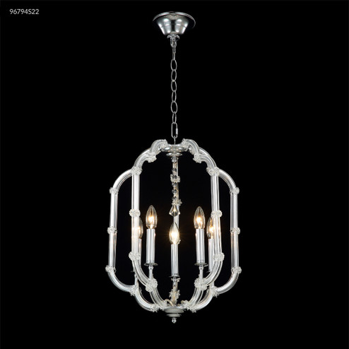 Lantern Five Light Chandelier in Silver (64|96794S22)
