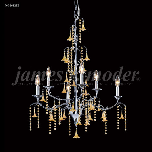 Murano Six Light Chandelier in Aged Gold (64|96326AG2SW97)