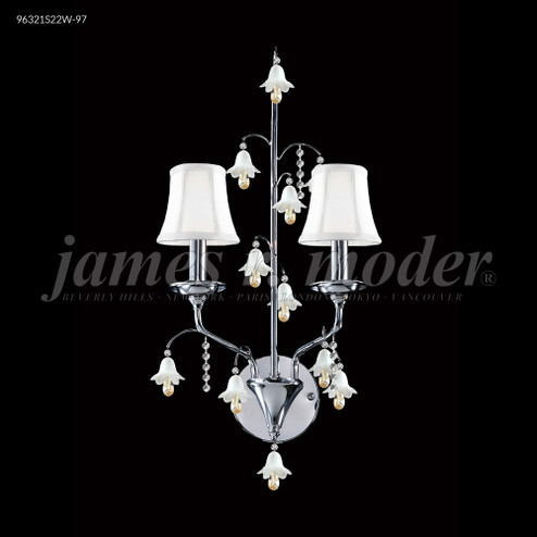 Murano Two Light Wall Sconce in Silver (64|96321S22W97)