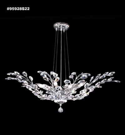 Florale Eight Light Pendant in Silver (64|95928S22)
