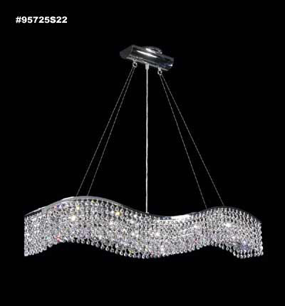 Fashionable Broadway Five Light Chandelier in Silver (64|95725S22)