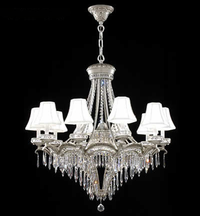 Dynasty Cast Brass 12 Light Chandelier in Pewter (64|94350PW0055)