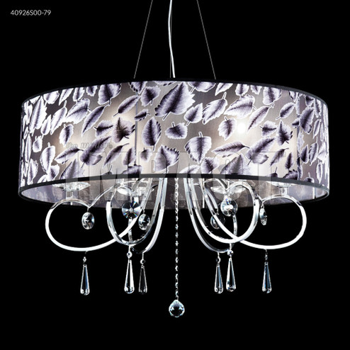 Contemporary Six Light Chandelier in Silver (64|40926S0079)