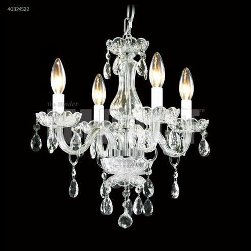 Mini Crystal Chandelier Four Light Chandelier in Silver (64|40824S22)