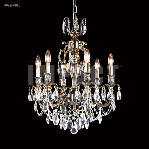 Brindisi Six Light Chandelier in Monaco Bronze (64|40616MB11)