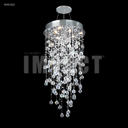 Crystal Rain Six Light Chandelier in Silver (64|40411S22)