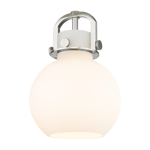Downtown Urban Shade in Cased Matte White Newton Sphere (405|G4108WH)