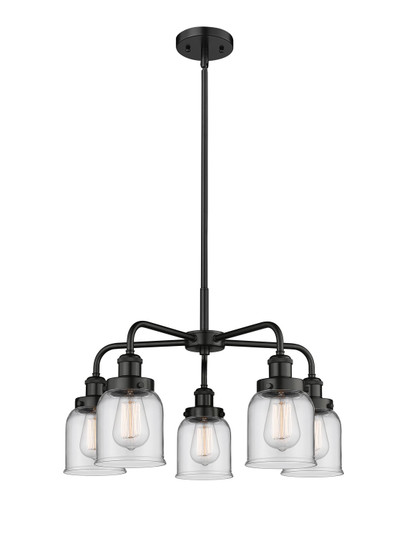 Ballston Urban Five Light Chandelier in Matte Black (405|9165CRBKG52)