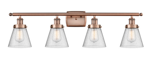 Ballston Urban Four Light Bath Vanity in Antique Copper (405|9164WACG64)