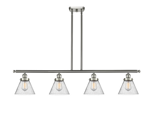 Ballston Urban Four Light Island Pendant in Brushed Satin Nickel (405|9164ISNG44)