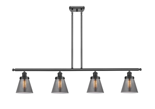 Ballston Urban Four Light Island Pendant in Matte Black (405|9164IBKG63)
