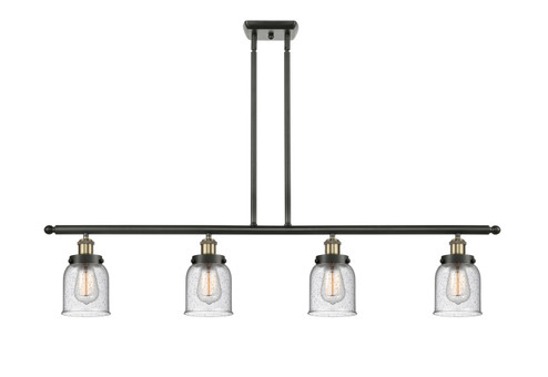Ballston Urban Four Light Island Pendant in Black Antique Brass (405|9164IBABG54)