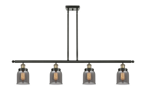 Ballston Urban Four Light Island Pendant in Black Antique Brass (405|9164IBABG53)