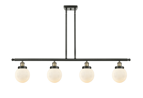 Ballston Urban Four Light Island Pendant in Black Antique Brass (405|9164IBABG2016)
