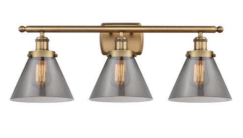 Ballston Urban Three Light Bath Vanity in Brushed Brass (405|9163WBBG43) Ballston Urban Three Light Bath Vanity in Brushed Brass (405|9163WBBG43)