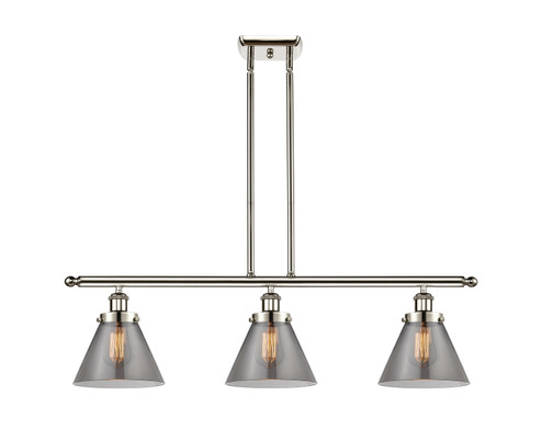 Ballston Urban Three Light Island Pendant in Polished Nickel (405|9163IPNG43)