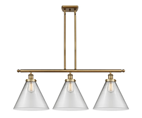 Ballston Urban Three Light Island Pendant in Brushed Brass (405|9163IBBG42L)