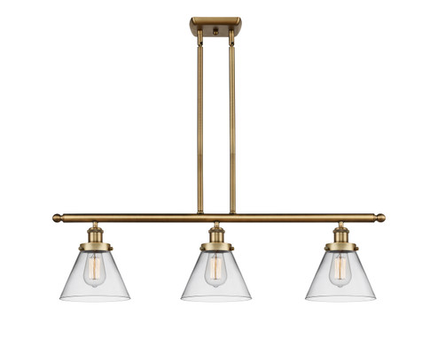 Ballston Urban Three Light Island Pendant in Brushed Brass (405|9163IBBG42)