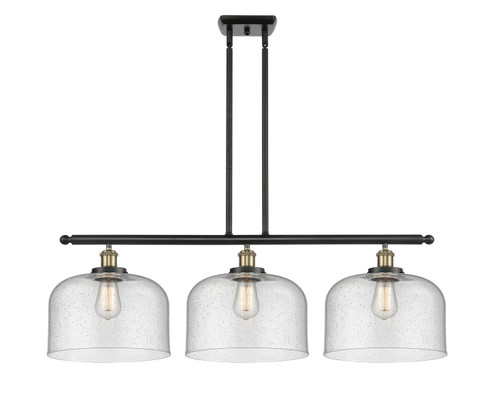 Ballston Urban Three Light Island Pendant in Black Antique Brass (405|9163IBABG74L) Ballston Urban Three Light Island Pendant in Black Antique Brass (405|9163IBABG74L)