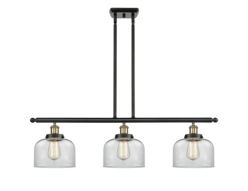 Ballston Urban Three Light Island Pendant in Black Antique Brass (405|9163IBABG72)