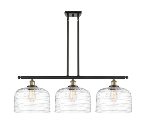 Ballston Urban Three Light Island Pendant in Black Antique Brass (405|9163IBABG713L)