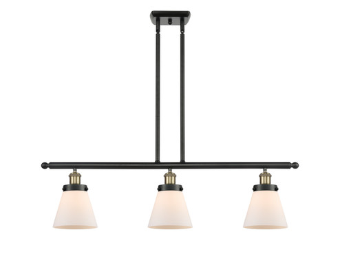 Ballston Urban Three Light Island Pendant in Black Antique Brass (405|9163IBABG61)