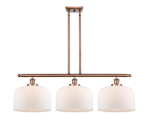 Ballston Urban Three Light Island Pendant in Antique Copper (405|9163IACG71L)