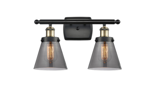 Ballston Urban Two Light Bath Vanity in Black Antique Brass (405|9162WBABG63)