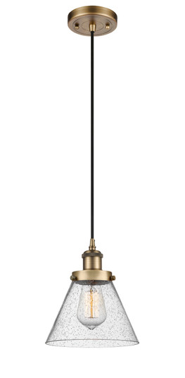 Ballston Urban One Light Mini Pendant in Brushed Brass (405|9161PBBG44)