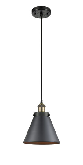 Ballston Urban One Light Mini Pendant in Black Antique Brass (405|9161PBABM13BK)