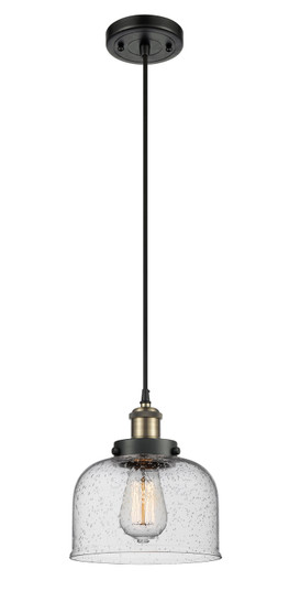 Ballston Urban LED Mini Pendant in Black Antique Brass (405|9161PBABG74LED)