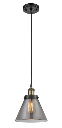 Ballston Urban LED Mini Pendant in Black Antique Brass (405|9161PBABG43LED)