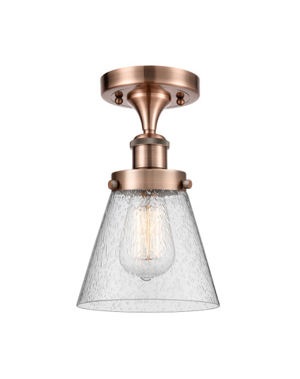 Ballston Urban One Light Semi-Flush Mount in Antique Copper (405|9161CACG64)